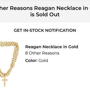 8 Other Reasons Gold Reagan Necklace